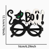 Gafas de Disfraz de Halloween con Diseño de Cuerno de Diablo y Calabaza, Elemento de Terror Novedoso, Múltiples Patrones, Accesorios para Fiestas