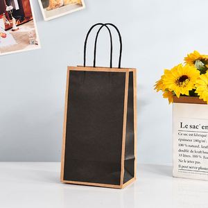 Bolsas de Compra Reutilizables Ecológicas al por Mayor, Empaquetado de Papel de Lujo Personalizado, Impresión en Papel Kraft con Asa de Cordón, Impresión Flexográfica - Product Image 4