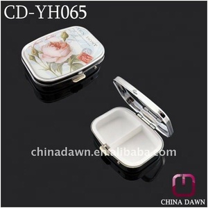 Metall quadratische Werbe pillen box mit Logo bedruckten CD-YH065 - Product Image 2