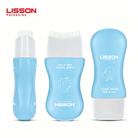 Bouteille vide personnalisable 80-150 ml avec peigne pour masque capillaire et huile, idéale pour l'emballage de sérum capillaire
