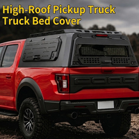 Cubierta Rígida de Aluminio para Camioneta, Tipo Camper, Plegable Manualmente, Tres Puertas, Impermeable, con Cerradura, Cubierta para Camioneta