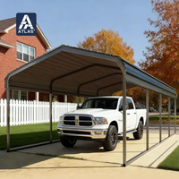 Abri de voiture en acier galvanisé sur mesure, abri de stationnement extérieur en métal, abri de garage résistant au vent, auvent en acier avec toit en acier