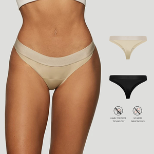 Ban nhạc đàn hồi mềm mại thoải mái Trọng lượng nhẹ tập thể dục thongs chống lạc đà Toe thong quần lót tập thể dục Yoga đồ lót liền mạch - Product Image 1