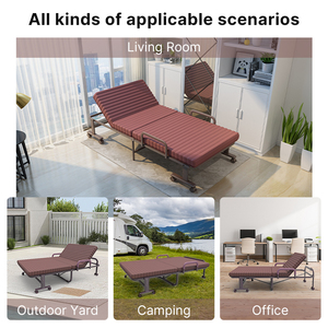 Letto con Telaio in Metallo Moderno e Confortevole, Divano Letto Pieghevole Regolabile per Hotel, Ospedali e Soggiorni, Direttamente dalla Fabbrica - Product Image 5