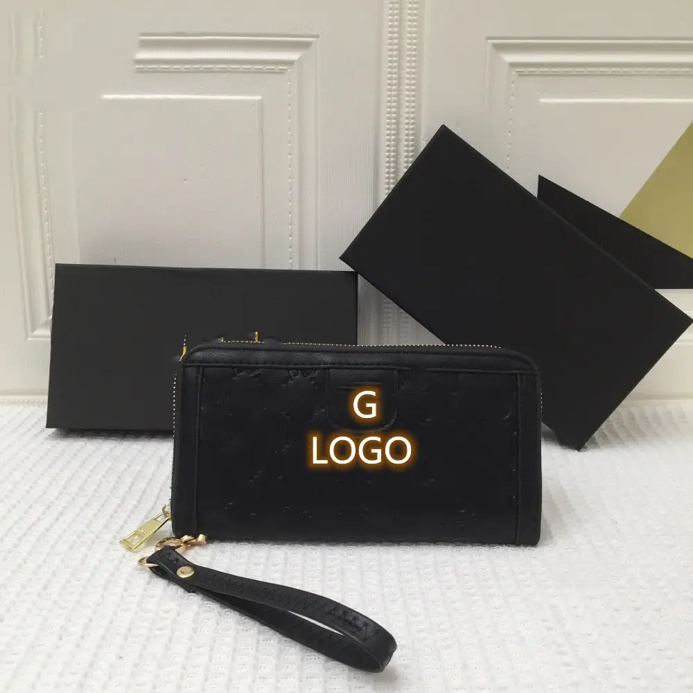 Wholesale High quality G Brand Printed women's wallet & men's purse designer wallet famous brands