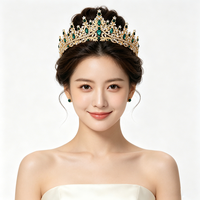 Magnifique Couronne de Princesse Vintage Multicolore en Strass, Diadème Royal Argenté pour Mariage, Bijou de Cheveux pour Mariée et Bal de Promo