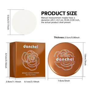 Palette de poudre de contouring mate professionnelle qui crée un contour facial 3D, avec une poudre bronzante longue tenue pour fixer le <span class=keywords><strong>maquillage</strong></span>. - Product Image 6
