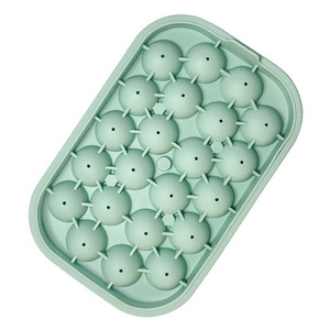 Moldes de silicona de grado alimenticio para alimentos congelados, bandeja redonda para cubitos de hielo para whisky, helados y otras bebidas - Product Image 6