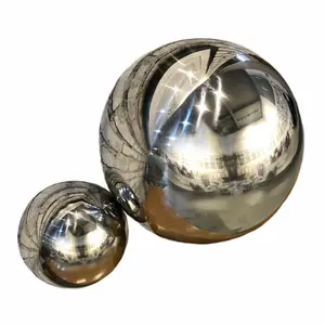 SS304不锈钢抛光空心钢球门花装饰装饰户外雕塑圆球