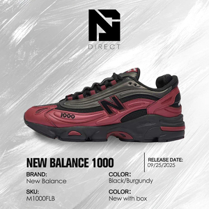 Chaussures de marche confortables New Balance 1000 'noir Bourgogne' - Sneakers de course tendance pour hommes - Product Image 6
