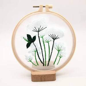 Kit de Bordado de Flores con Gasa Transparente y Base de Tela de Algodón para Punto de Cruz, Manualidades de Costura - Regalo - Product Image 6