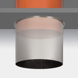 Rivestimento in acciaio inossidabile per tubi di pozzetto in PVC Ø 300 mm - Product Image 2