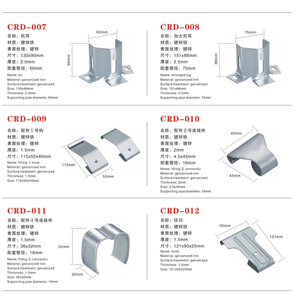 Perawatan besi Material pintu garasi, perangkat keras tiga poros rahang mendukung warna seng <span class=keywords><strong>Roller</strong></span> rana pintu galvanisasi pipa - Product Image 3