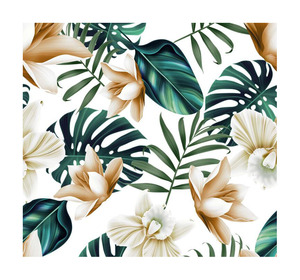 Các cửa hàng nhà máy nhiệt đới mô hình rêu <span class=keywords><strong>Crepe</strong></span> kỹ thuật số in voan in vải cho hàng may mặc - Product Image 1