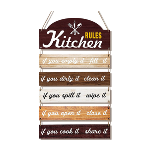 Bảng Hiệu Nhà Bếp Bằng Gỗ Mộc Mạc, Bảng Hiệu Trang Trại Khung Gỗ Dùng Cho Nhà Bếp - Product Image 1