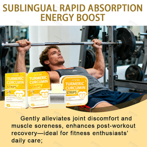 도매 강황 커큐민 경구용 용해 스트립 항산화 지원 경구용 스트립 강황 커큐민 추출물 보충제 - Product Image 6