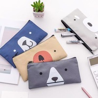 Hoshom 2026 nouveau Design dessin animé Anime imprimé toile pochette sacs Logo personnalisé porte-crayon sacs avec fermeture éclair