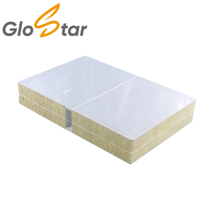 Fabrieksmatig geproduceerd lichtgewicht, eenvoudig te installeren, A1 brandwerend 50mm steenwol sandwichwandpaneel voor ziekenhuizen - Product Image 1