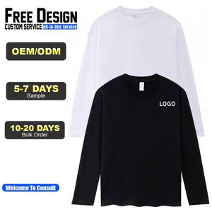 เสื้อยืดแขนยาวทรงโอเวอร์ไซส์ ยูนิเซ็กซ์ ผ้าฝ้าย 100% หนัก 260 แกรม  ผ้าสองชั้น ปลายแขนแบบเรียบ  รับสั่งพิมพ์ลายตามต้องการ - Product Image 1