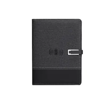 Bloc de notas con carga de flash USB Energía móvil Inalámbrico Cuaderno de hojas sueltas Impresión de diario de negocios