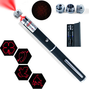 Puntero láser rojo de 650nm altamente portátil con patrones estáticos 5 en 1 | Diseño de bolígrafo compacto y operación divertida - Product Image 1