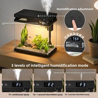 Vente flash : Kit d'aquarium intelligent de 2,4 gallons avec humidificateur pour aquarium en verre de bureau pour une utilisation en intérieur