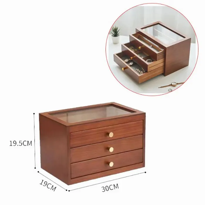 Factory custom creative storage box Wooden jewelry packaging gift jewelry storage box