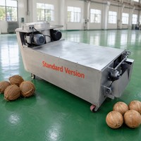 Machine automatique commerciale de décorticage et de polissage de noix de coco brunes, machine à éliminer les fibres de noix de coco
