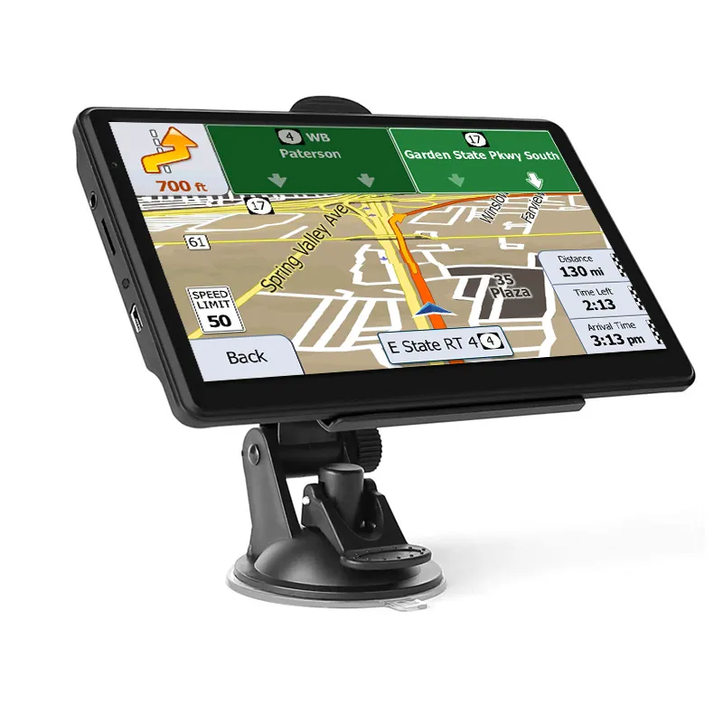 Obral Besar Sistem Navigasi GPS Satelit HD 7 Inci Peta Gratis Pembaruan GPS Mobil Navigator untuk Truk