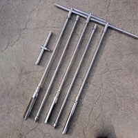 Équipement de test de haute qualité, échantillonneur de sol en acier inoxydable, échantillonneur de sol portable