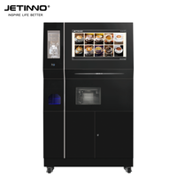 Distributeur automatique de café glacé Jetinno JL560, écran tactile 27'', entièrement automatique, avec couvercles automatiques