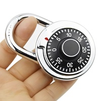 Cadenas à combinaison à cadran 50 mm pour bagages, 3 chiffres, en alliage de zinc, antivol