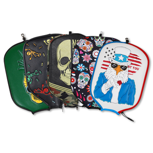 Funda de neopreno con cremallera para pala de pickleball con bordado de oso pardo al por mayor - Product Image 6