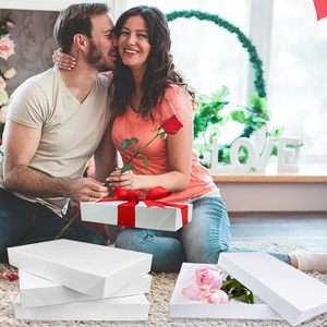 Cajas de Regalo Blancas con Tapas para Regalos, Tamaños Surtidos para Navidad, Cumpleaños, Baby Showers, Bodas, Graduaciones - Product Image 6