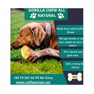 Fabricant en gros 100% jouet à mâcher en peluche naturel amusant pour les chiens agressifs sûr VN HOANG LINH SG Kimy - Product Image 1