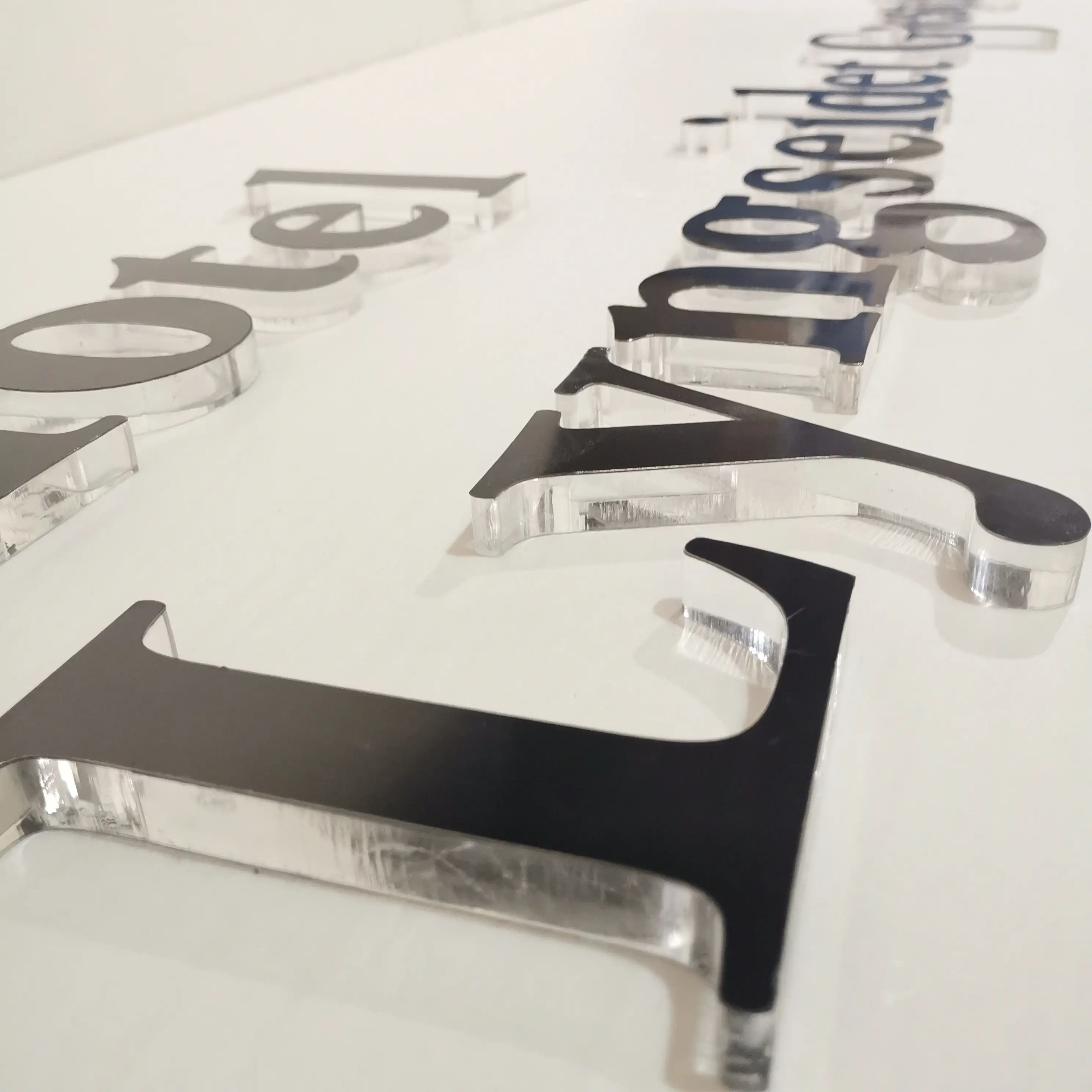 Attractive Flat Back Solid Acrylic Cut Out Letters For Signage