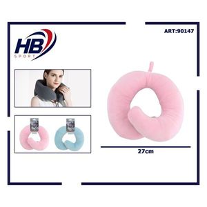 HB Sport U-Shaped Neck <b>Pillow</b> 27cm Travel Support Pink Blue Gray - Product Image 3