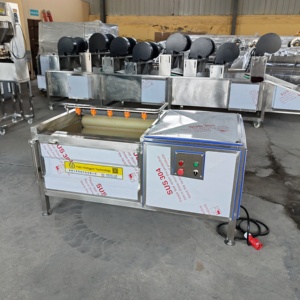 Machine automatique <span class=keywords><strong>de</strong></span> lavage et <span class=keywords><strong>de</strong></span> pelage <span class=keywords><strong>de</strong></span> pommes <span class=keywords><strong>de</strong></span> terre type 800/1000, éplucheuse à rouleaux à brosses robuste, laveuse <span class=keywords><strong>de</strong></span> manioc haute efficacité - Product Image 2
