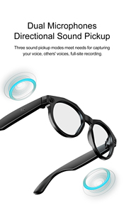 Nouvelles lunettes intelligentes W611 AI 2025 avec reconnaissance <span class=keywords><strong>photo</strong></span>, transfert d'images sans fil IP65 WIFI et caméra pour huit millions d'images - Product Image 5