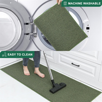 Tapis de cuisine résistants aux taches Tapis de cuisine antidérapants lavables en polypropylène avec support TPR