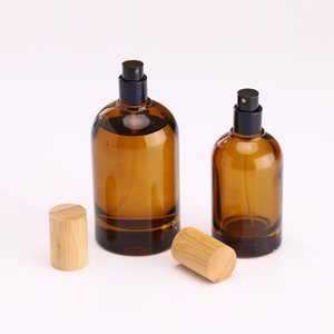Fine Mist <strong>Spray</strong> Pump Refillable Aromatherapy Round Container Amber Glass <strong>Perfume</strong> Bottle 30ml 50ml 100ml - Product Image 5