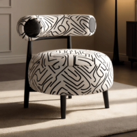Chaise de loisirs moderne minimaliste écologique en teck doré, dossier solide inclinable, pour salon, chambre, salle à manger, bureau à domicile, hôtel