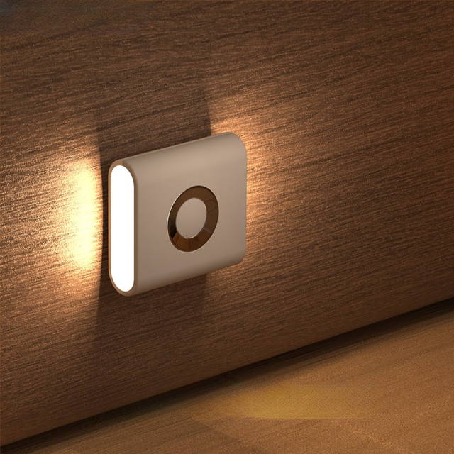 GGbingo Rechargeable LED Night Light Lamp with Motion Sensor Smart Home USB Decorative Light for Kids Bedroom & Living Room