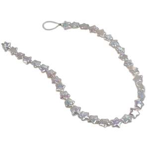 Perles de culture d'eau douce baroques naturelles 1067 étoiles pour la création de bijoux DIY avec perles blanches et roses - Product Image 2