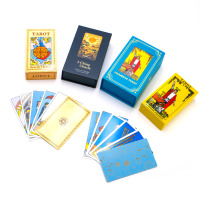 Offre Spéciale d'usine cartes de tarot personnalisées cartes de tarot anglais personnalisées jeu de cartes avec guide en gros
