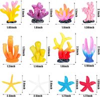 Faux corail plante Aquarium décorations aquarium ornement décor artificiel polyrésine coloré corail récif décoration accessoires