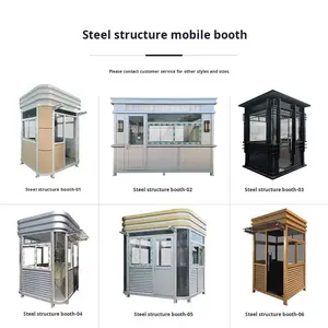 Cabine de sécurité mobile extérieure, poste de garde antivol pour communauté, usine, parc, installation facile, OEM et ODM pris en charge - Product Image 6