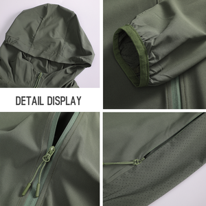 Ультра-легкая ветрозащитная дышащая и водостойкая куртка для бега унисекс - Product Image 5