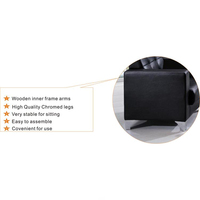 Conjunto de Sofás de Recepción Extensibles de Cuero Sintético PU de Alta Calidad para Oficina, Hogar, Hospital, Salas Comerciales