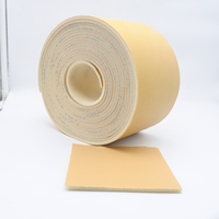 Eponge de ponçage en mousse d'oxyde d'aluminium Oem Rouleau de sable Papier de verre jaune pour polissage pour voiture/bois/mur